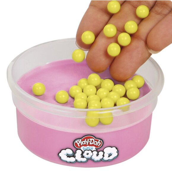 Play-Doh Super Cloud Kit Bubblegum Scented, Mix-In Beads Pink Yellow 2-PACK NEW - Picture 7 of 16